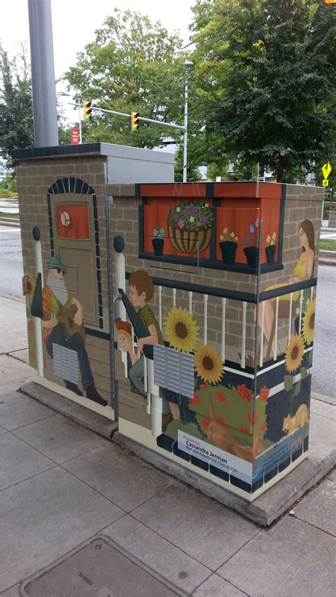 art on electrical boxes|utility box wrap art.